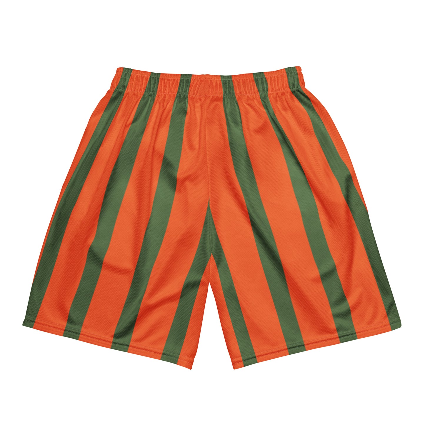 Orange 444 reversed mesh shorts