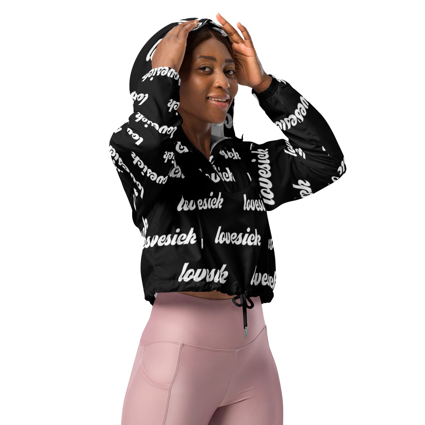 Women’s LOVESICK cropped windbreaker