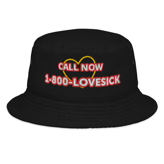 1-800-LOVESICK Fashion bucket hat